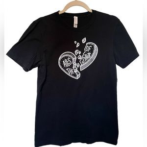 Apes of the State Folk Punk Black Tee Canvas Punk with a Camera Medium Unisex